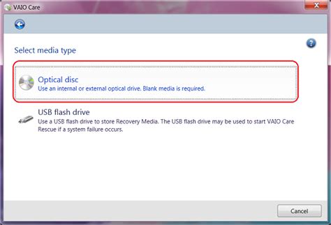 How to create a set of Recovery Discs using the VAIO Care version 8 ...
