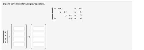 Image result for Solve the System Using Row Operations