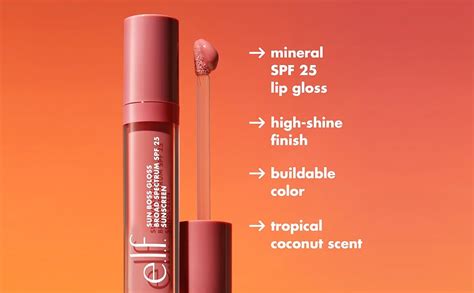 Buy e.l.f. Sun Boss Gloss Spf 25, Pigmented Lip Gloss For A High-Shine ...