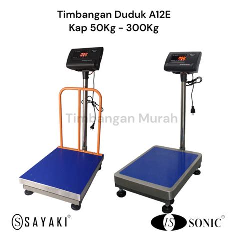 Jual Timbangan Duduk,Laundry Digital | Bench Scale SONIC A12E kap 75 kg ...