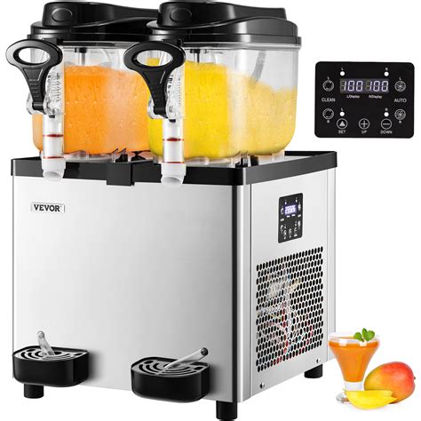VEVOR Commercial Slushy Machine, 6 L x 2 Tanks 50 Cups, 700W 110V ...