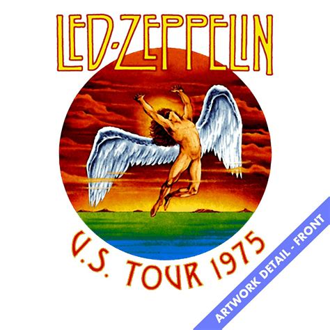 Led Zeppelin T-Shirt | Swan Song Icarus '75 US Tour Tie Dye Led ...
