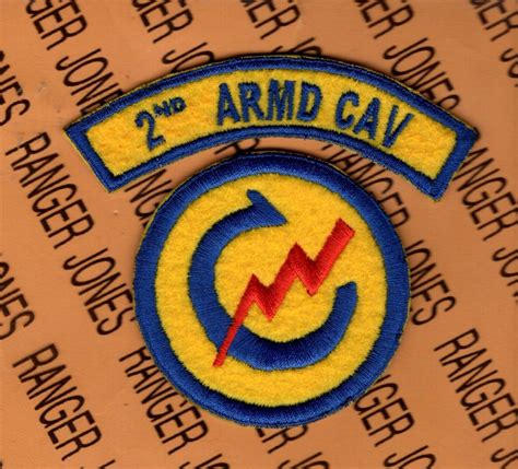 US Army 2nd ARMORED CAVALRY REGIMENT ACR patch tab set | #4614263462