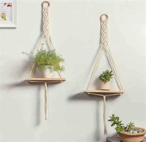 Generic Youlike Macrame Wall Hanging Shelf,Home Decor Wall Shelf,For ...