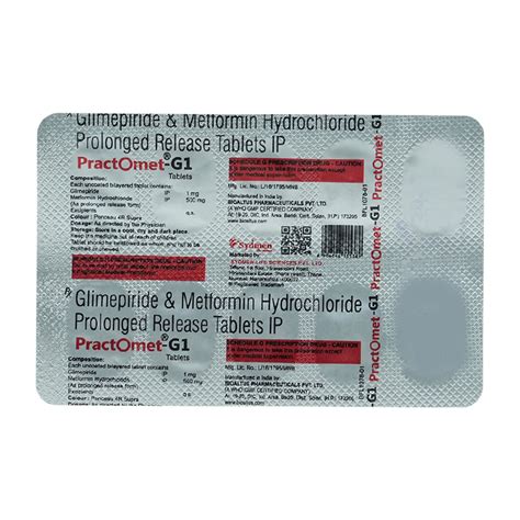 Practomet-G 1 Tablet | Uses, Side Effects, Price | Apollo Pharmacy