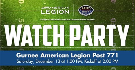 Post 771 Army-Navy Game 2025 Watch Party, 749 Milwaukee Ave, Gurnee, IL ...