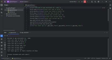 Image result for Age Calculator in Python
