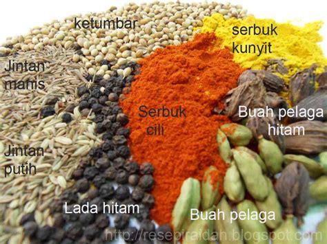 4 jenis rempah ratus yang diperlukan oleh british