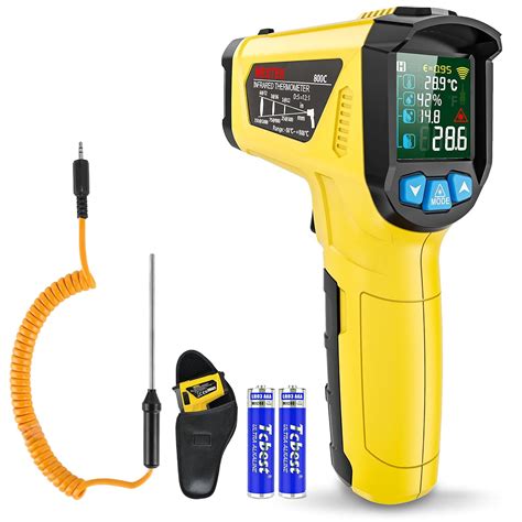 Infrared Thermometer, MESTEK Temperature Gun Digital Laser IR ...
