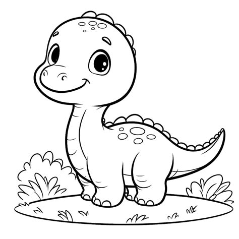 Baby Brontosaurus Dinosaur coloring page - Download, Print or Color ...
