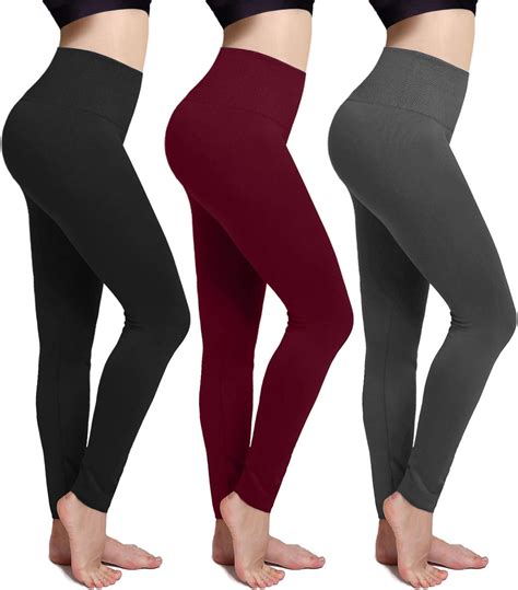 Buy CHARMKING Fleece Lined Leggings Thick Brushed Ultra Soft Warm High ...