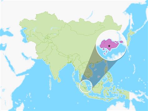 Singapore On A World Map