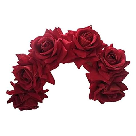 Buy LYF5STAR Red Rose Veni Gajra- Natural looking Rose Veni Gajra for ...