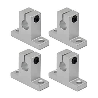 ReliaBot 4PCs SK10 Linear Shaft Support ID10mm Aluminum Mounting ...