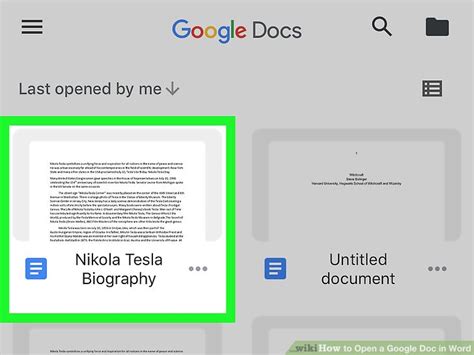 Image result for Open Doc File Google