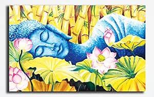 PIXELARTZ Canvas Painting Sleeping Buddha Buddhism Religious Modern Art ...