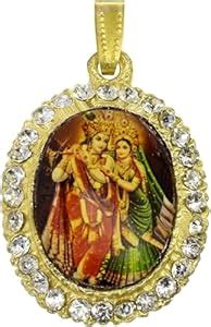 Radha Krishna Pendant Jewellery : Amazon.in: Fashion