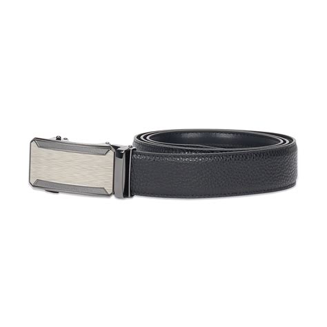 Leather Auto Lock Buckle Belt for Men