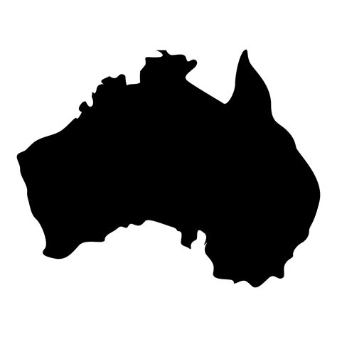 Map of Australia icon black color illustration flat style simple image 5199525 Vector Art at ...