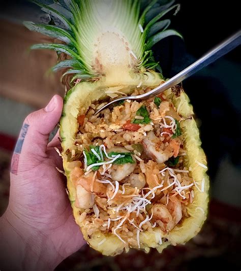 [homemade] pineapple shrimp fried rice : r/food