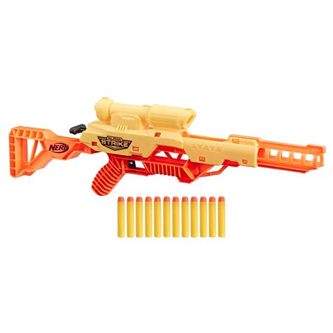Nerf Plastic Alpha Strike Wolf Lr-1 Blaster With Targeting Scope, 12 ...
