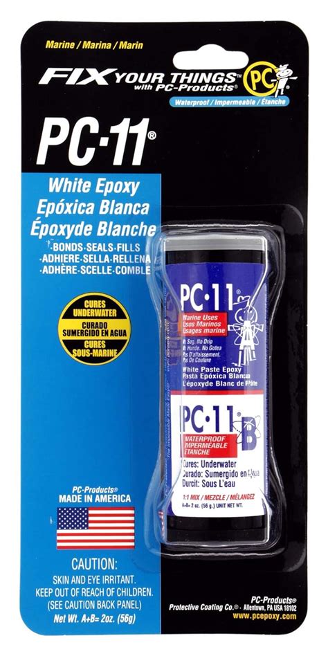 PC Products 20111 PC-11 Two-Part Marine Grade Epoxy Adhesive : Amazon ...