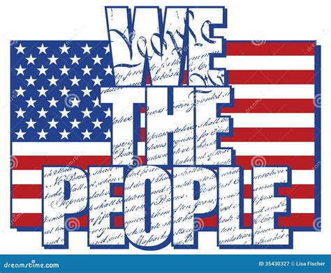 We the People stock vector. Illustration of type, blue - 35430327