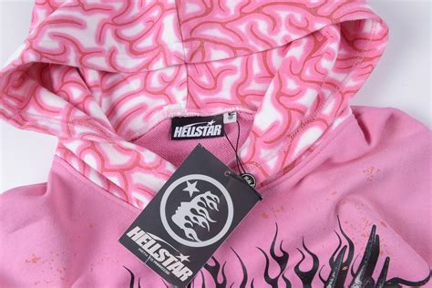 Hellstar Brainwashed Without Brain Hoodie Pink