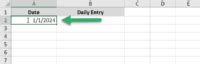 Excel Insert Date Automatically 的图像结果