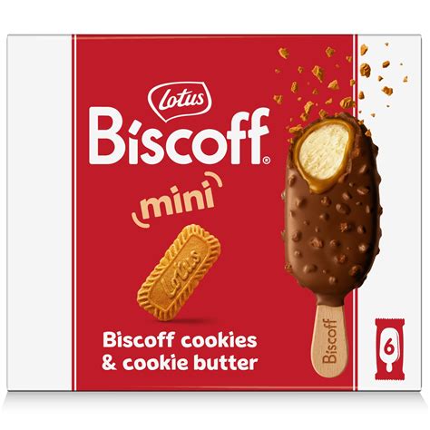 Biscoff Mini Ice Cream Bars Double Dipped In Cookie Butter And Belgian ...