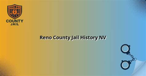 Reno County Jail History NV