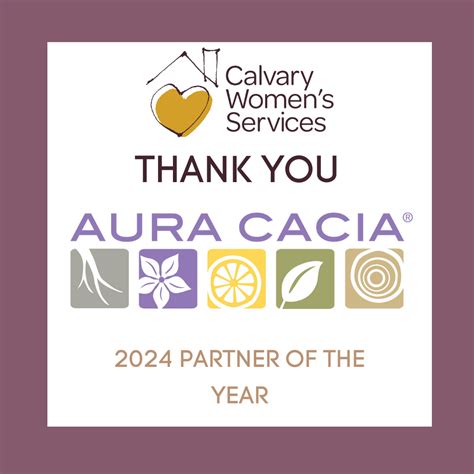 Thank You to Aura Cacia, 2024 Partner of the Year - Calvary Women's ...