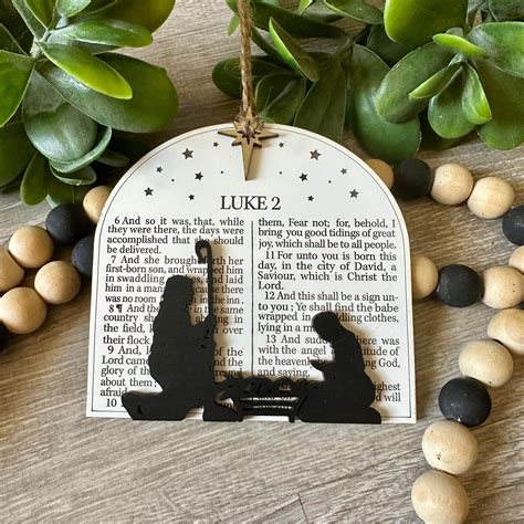 Luke 2 Scripture Ornament / Nativity Ornament / True Meaning of ...
