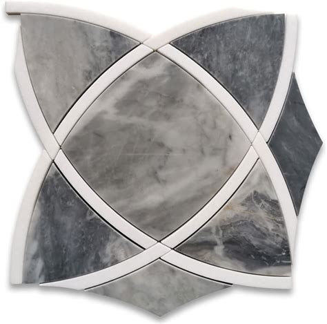 Buy Stone Center Online Bardiglio Gray Marble Celtic Waterjet Mosaic ...