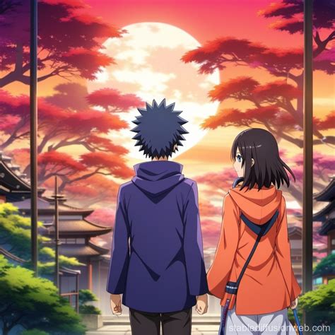 Obito Uchiha and Rin Nohara | Stable Diffusion Online