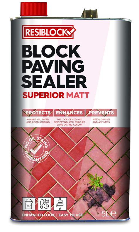 Resiblock Superior Matt Paving Driveway Sealer 25 Litres 5 X ...