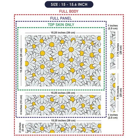 Shop Yellow White Sunflower Laptop Skin | Buy Online Now – SkinsLegend