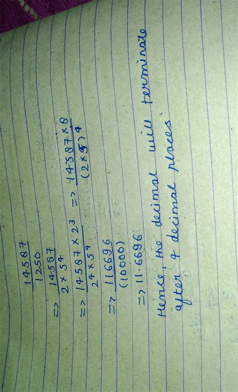 After how many decimal places the decimals expansion of rational number ...