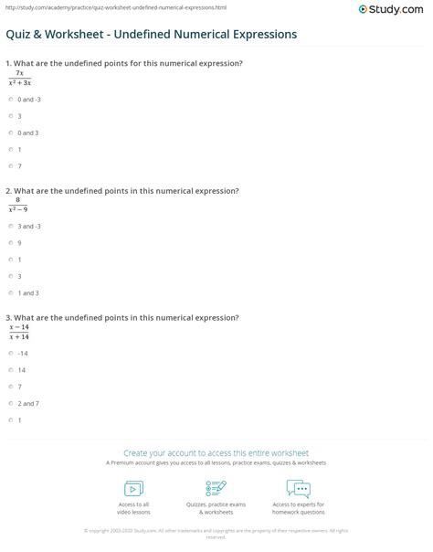 Image result for Examples of Undefined Numbers