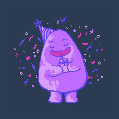 Happy Birthday Grimace! Illustration | Happy birthday, Grimace, Birthday