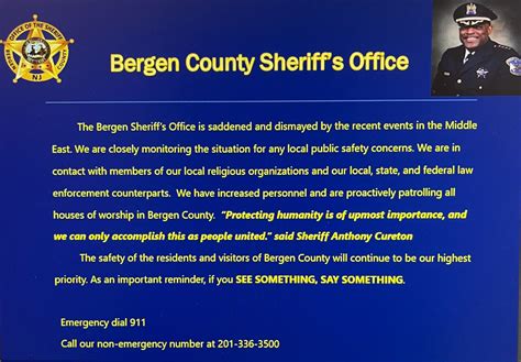 Sheriff Anthony Cureton | Bergen County Sheriff's Office