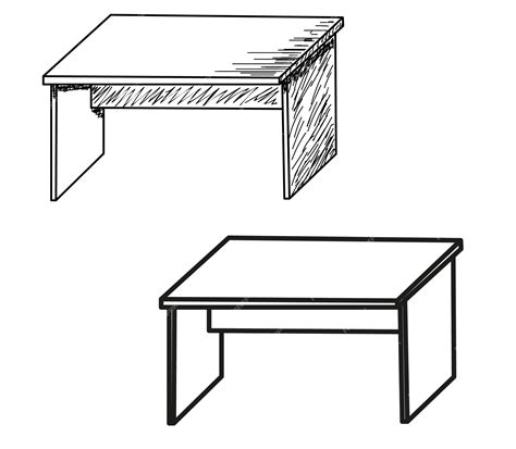 Premium Vector | Collection of sketch tables isolated