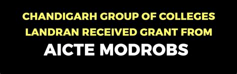 CGC Landran received a grant from AICTE-MODROBS