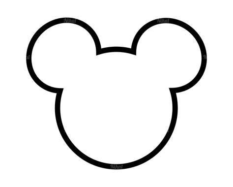 Disney Mickey Head Outline
