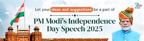 Let your ideas and suggestions be a part of PM Modi's Independence Day ...
