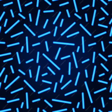 Premium Vector | Neon lines seamless pattern blue neon glowing lines on ...