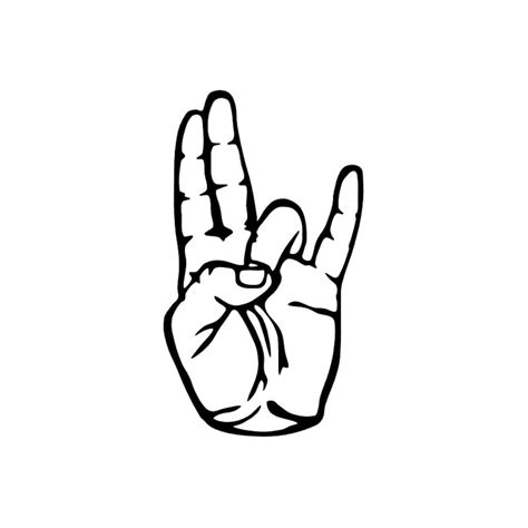 Shocker Hand Symbol Vinyl Decal - Funny Car Sticker - Etsy
