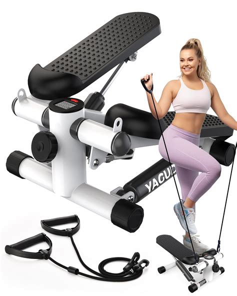 Yagud Steppers for Exercise at Home, Mini Stair Stepper with Resistance ...