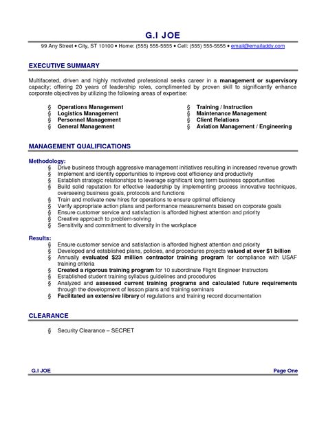 Resume Work Summary Examples - quotes anak rumahan