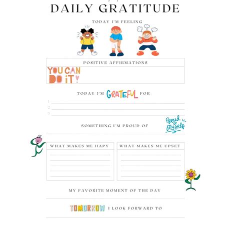KIDS GRATITUDE JOURNAL | Daily Gratitude | Journaling With Kids ...